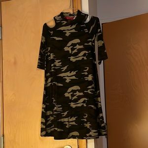 Camouflage Patterned Dress